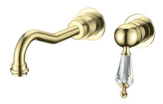 Встраиваемый смеситель для раковины Boheme Imperiale Ripresa 327 золото